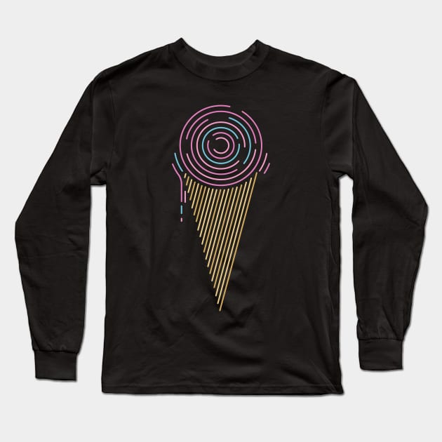 Circle Cone Long Sleeve T-Shirt by ccarretti